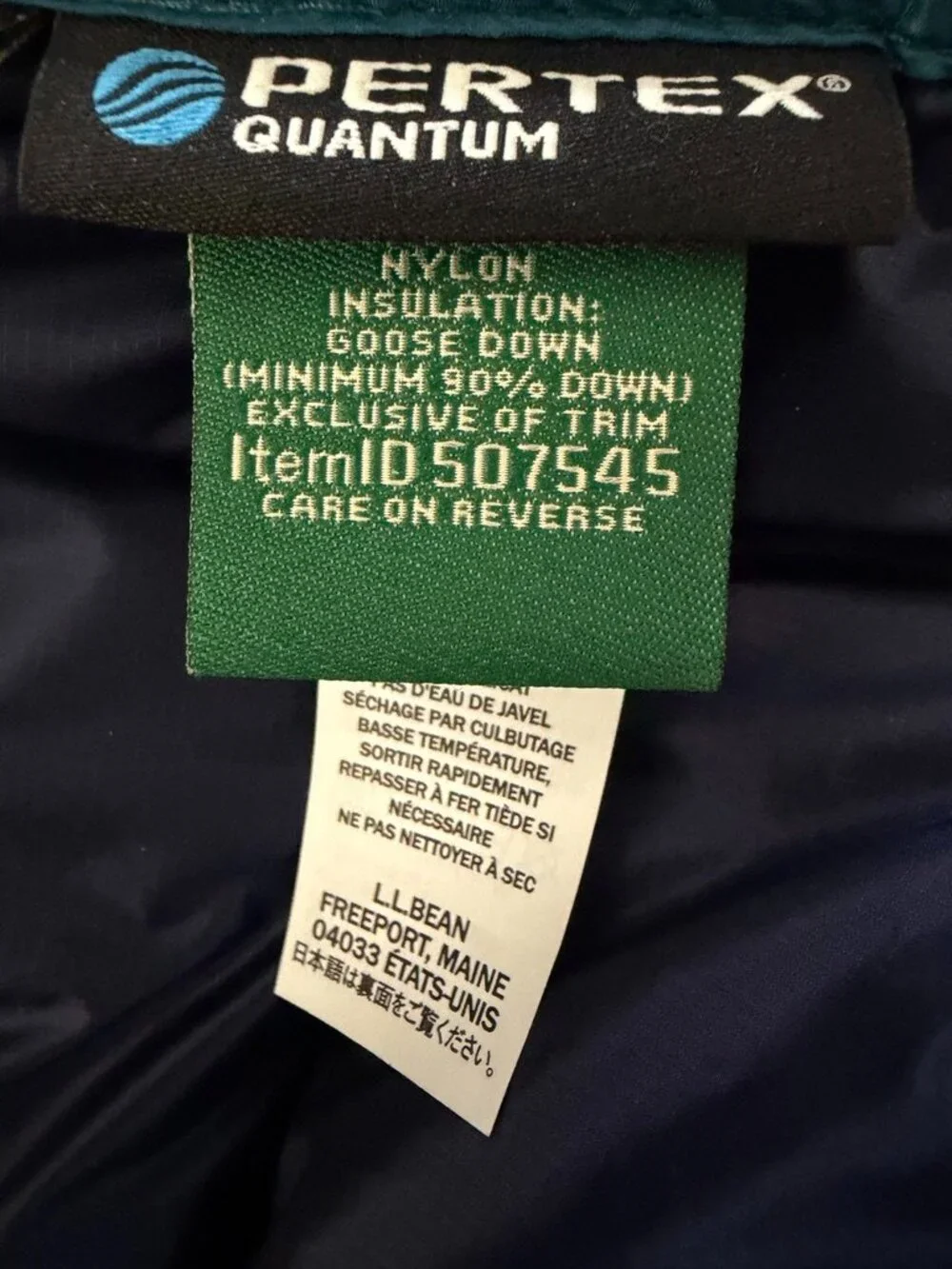 NWT LL Bean Ultralight 850 Down Hooded Women's XL Tall Teal Jacket